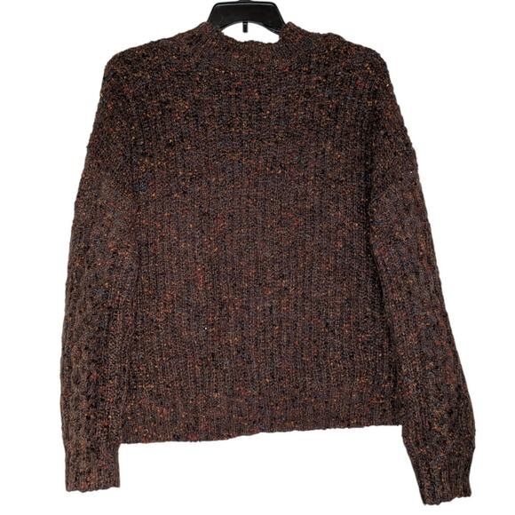 Knox Rose Sweater Chunky Knit Brown Blue Red Orange Long Sleeve High Neck - Picture 2 of 8